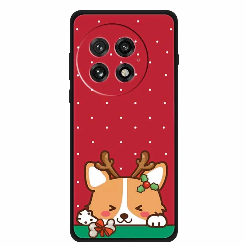 Рождественский чехол для Oneplus 13 5G Case 12 12R 11 11R ACE3 2 3Pro Мягкий силиконовый из ТПУ ACE 3 Pro