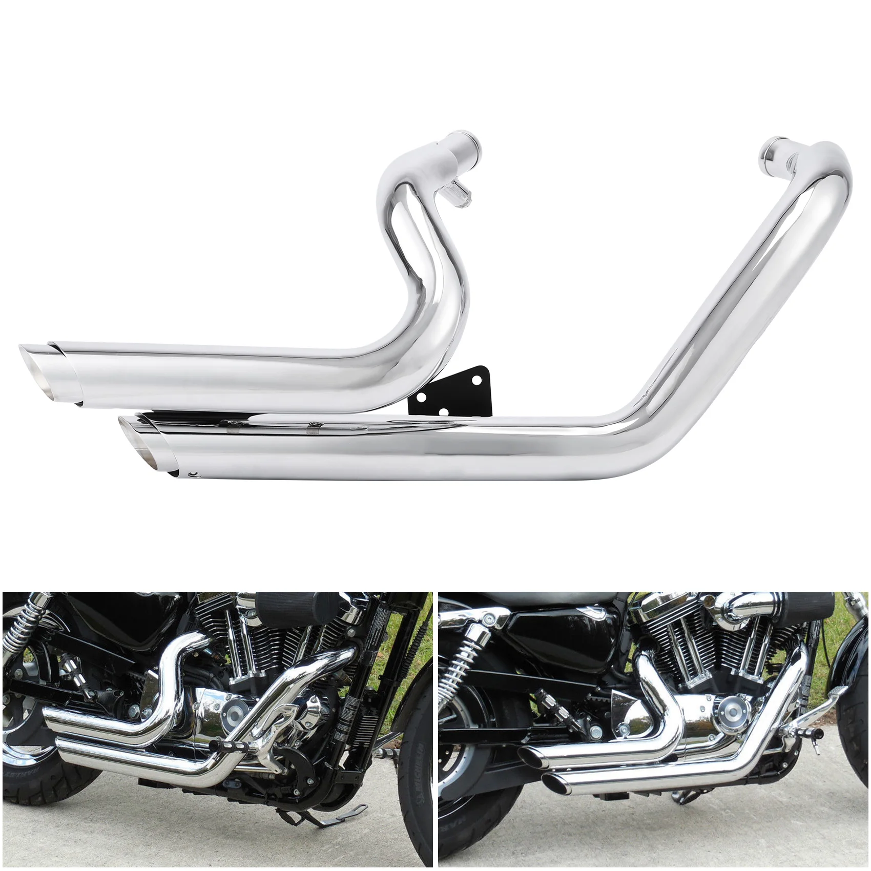 

Мотоциклетные выхлопные трубы с короткими выходами для Harley Sportster XL Iron 883 1200 Seventy Two 2004-2013 2012 2011