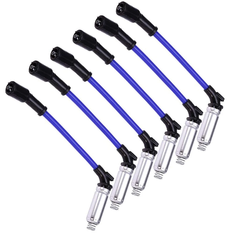 8 шт. провод зажигания свечи для 2000-2009 Chevy GMC Saab Isuzu Hummer V8 48322R 48322 7831