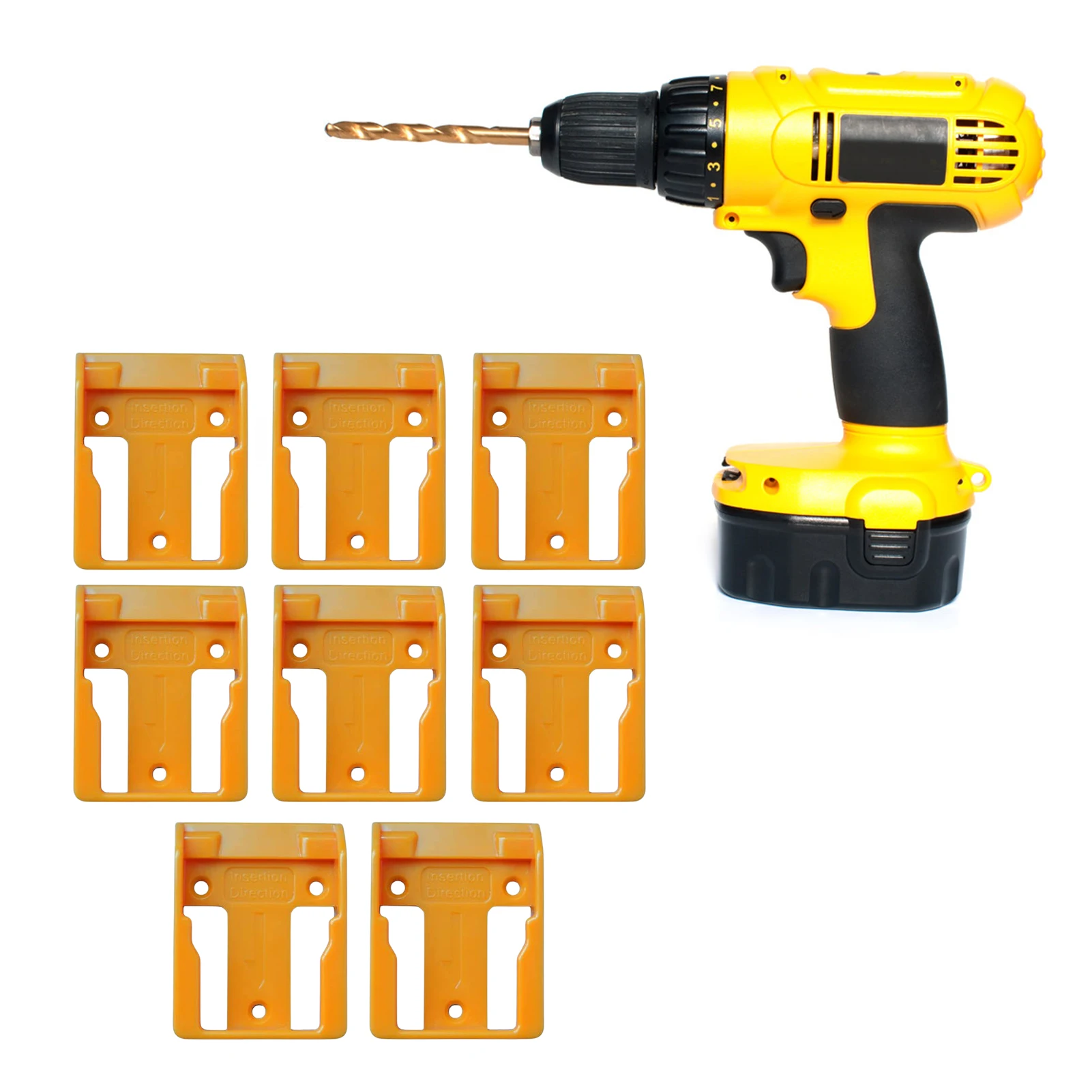 

8 шт., настенный держатель для аккумулятора Milwaukee M18