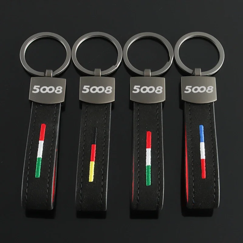 Замшевый брелок подвеска для автомобильных ключей 5008 406 405 205 3008 206 407 508RXH 208XS