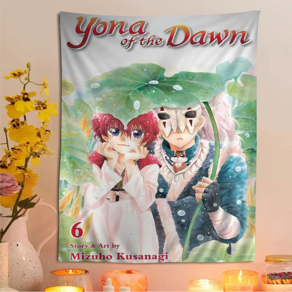 Аниме Yona Of The Dawn аниме гобелен хиппи цветы настенные ковры Декор для спальни