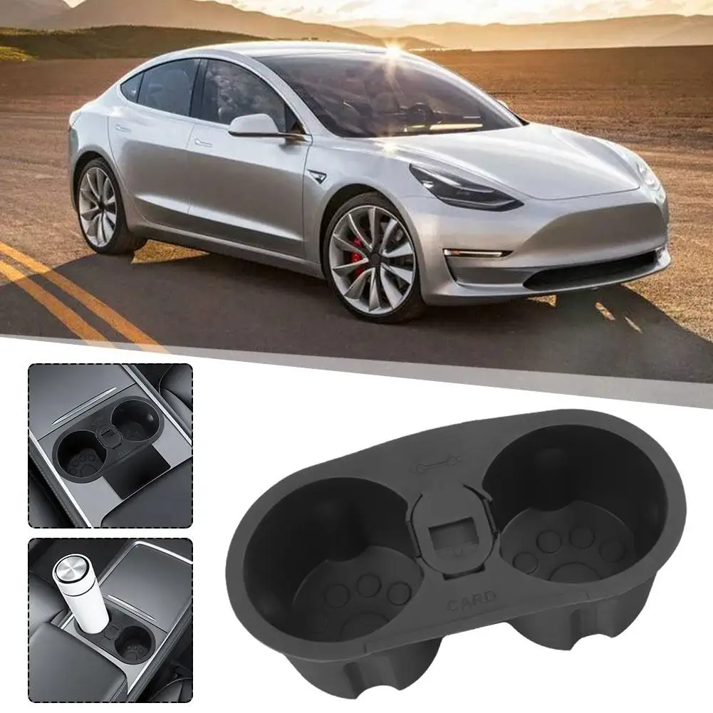 

Подставка-держатель для стакана воды Tesla Model 3 модели Y, кронштейн для Tesla 2021, модные аксессуары для центрального управления пепельницей V8F1