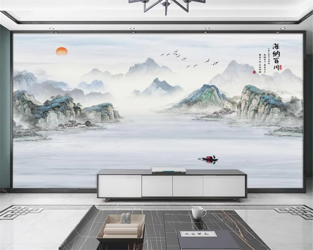 Современная и последняя спальня beibehang под заказ гостиная Новый Пейзаж в