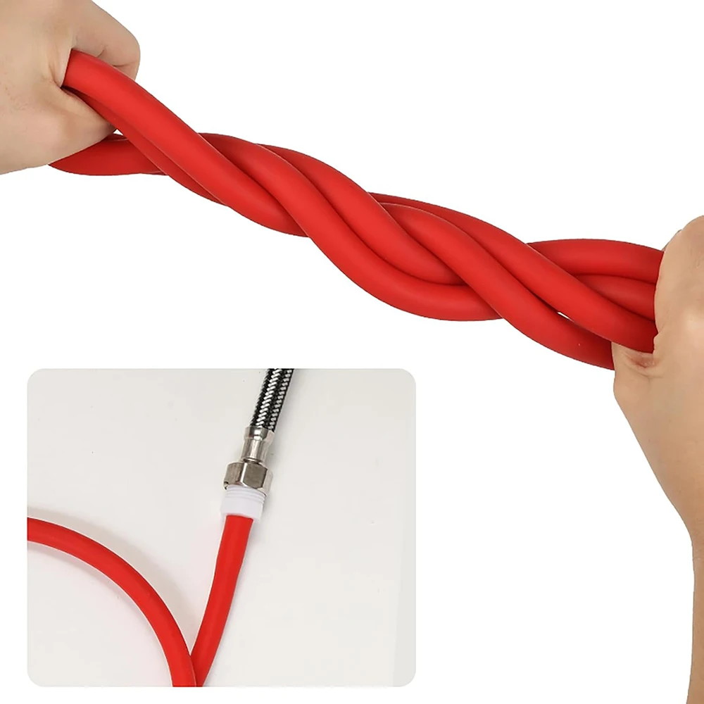 Гибкая силиконовая трубка для биде клизмы с удобной насадкой - шланг 50 см