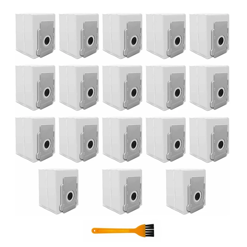 

19PCS Vacuum Bags For Irobot Roomba I7 I7+I3 I And S Series Clean Base Automatic Dirt Disposal Bags