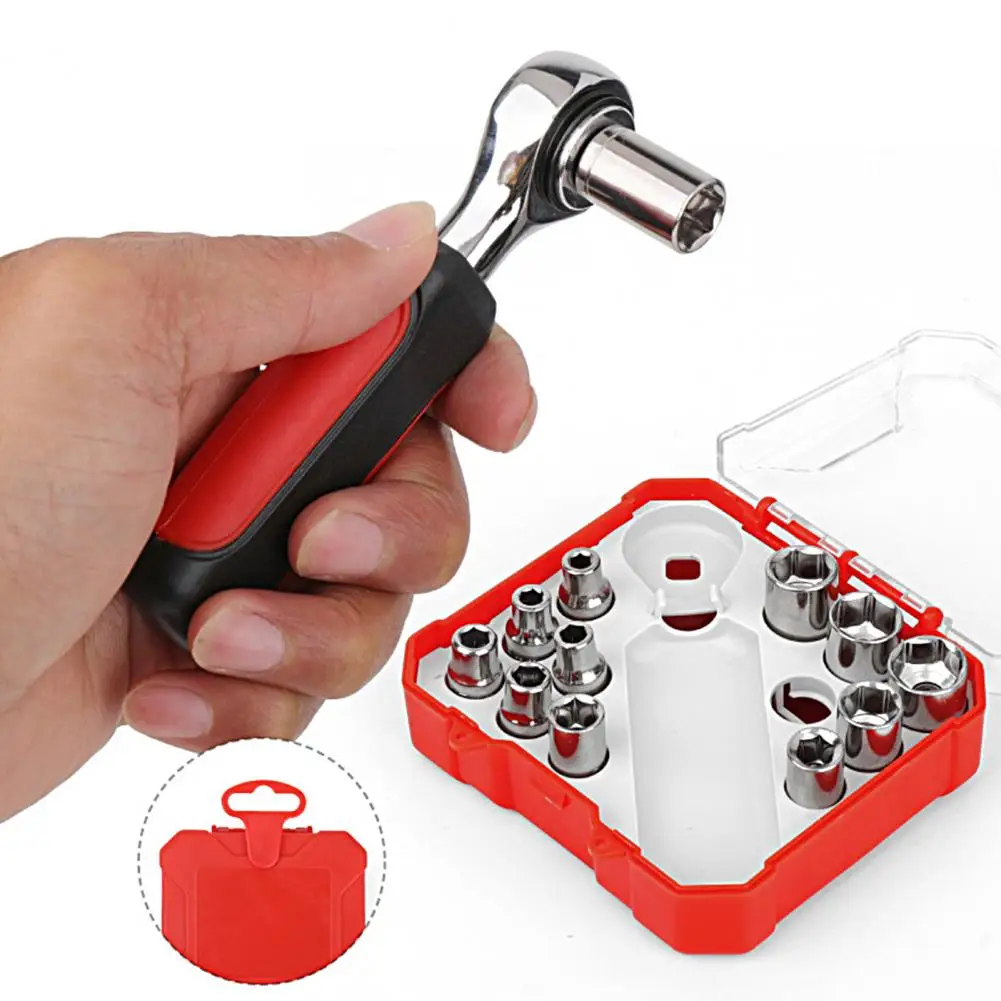 

Набор торцевых ключей 13 шт./набор практичный шестигранный хвостовик высокая твердость Набор торцевых ключей инструмент для мастерской