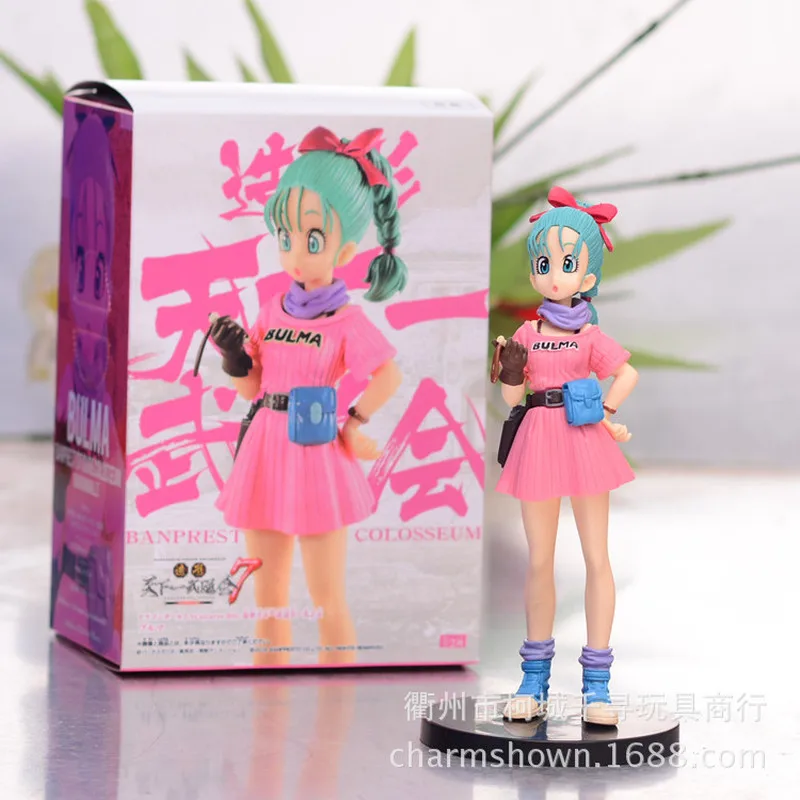 

New 18cm Anime Dragon Ball Z Bulma Figures Kawaii Girl Figurine Pvc Action Figure Collectible Statue Gift Toys For Children