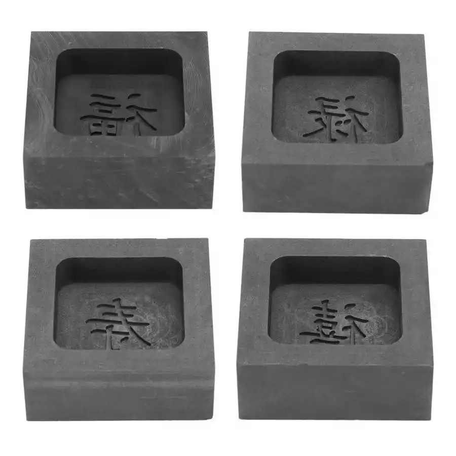 

Форма для слиток, термостойкая 2000 ℃, Графитовая форма для отлива, форма для слиток, Графитовая форма для золотых, серебряных металлов, плавление, Рафинированный тигель