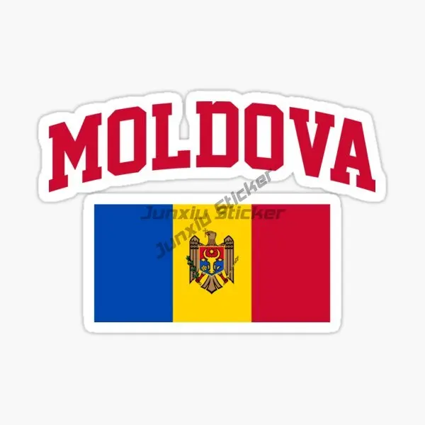 MD молдавский флаг Национальная эмблема виниловая Водонепроницаемая