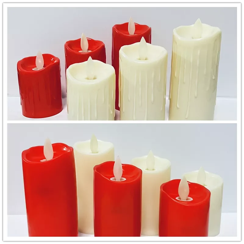 

2022New LED Flameless Candles Flickering Shaking Wick Candle Light Battery Operated Led Candles with Flickering Flame Decorative