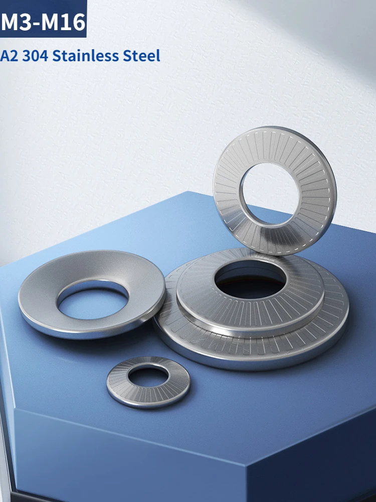 

Дисковая пружина A2 304 из нержавеющей стали, зубчатая Стопорная шайба, коническая накатанная эластичная прокладка