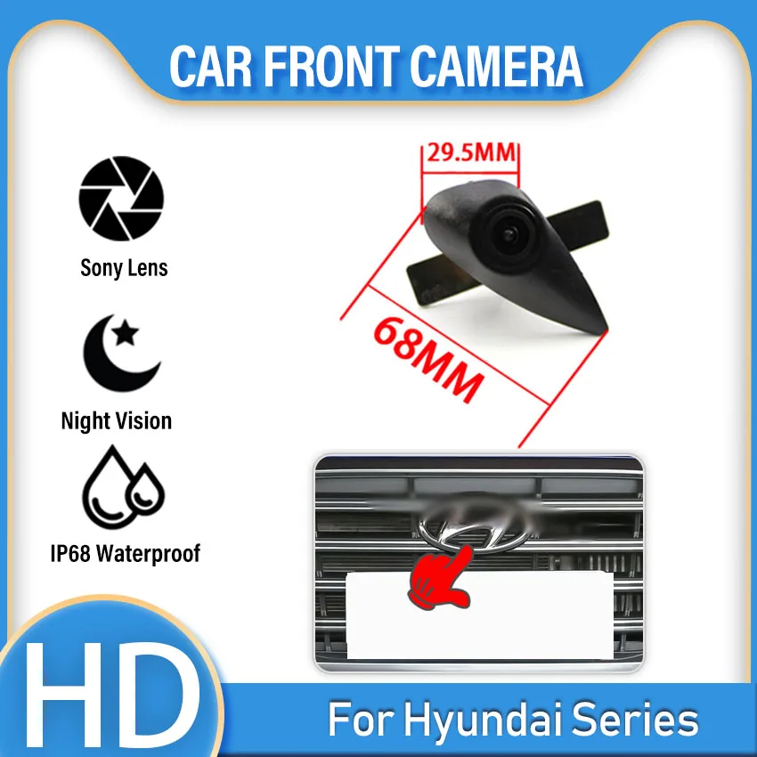 

140 ° Full HD 1080P Автомобильная Камера Переднего Вида для серии Hyundai прочная установка ночного видения автомобиля CCD чип Логотип Марка камера