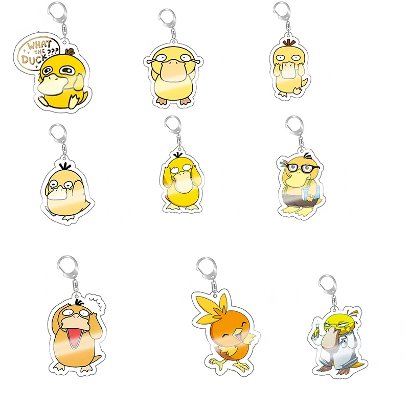 

Покемон аниме периферийный Psyduck KFC взрывобезопасный акриловый брелок подвеска с покемоном аксессуары