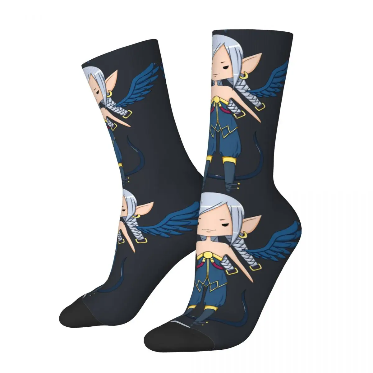 

Funny Crazy Sock for Men Adagio Harajuku Vainglory MOBA Turret Vain Crystal Happy Seamless Pattern Printed Boys Crew Sock Gift