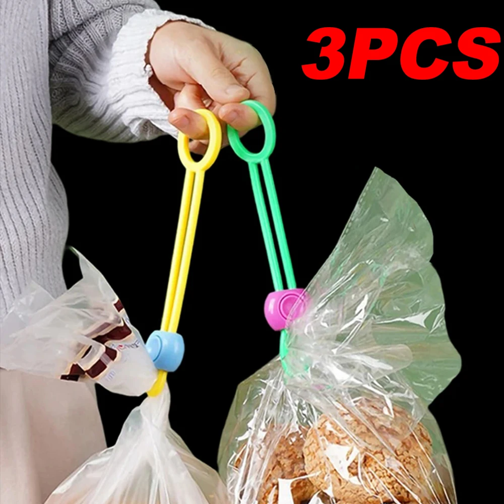 

3PCS Portable Sealing Clip Food Fresh-keeping Bag Clips Kitchen Storage Food Snack Preservation Bag Sealing Clamp Kitchen Tools