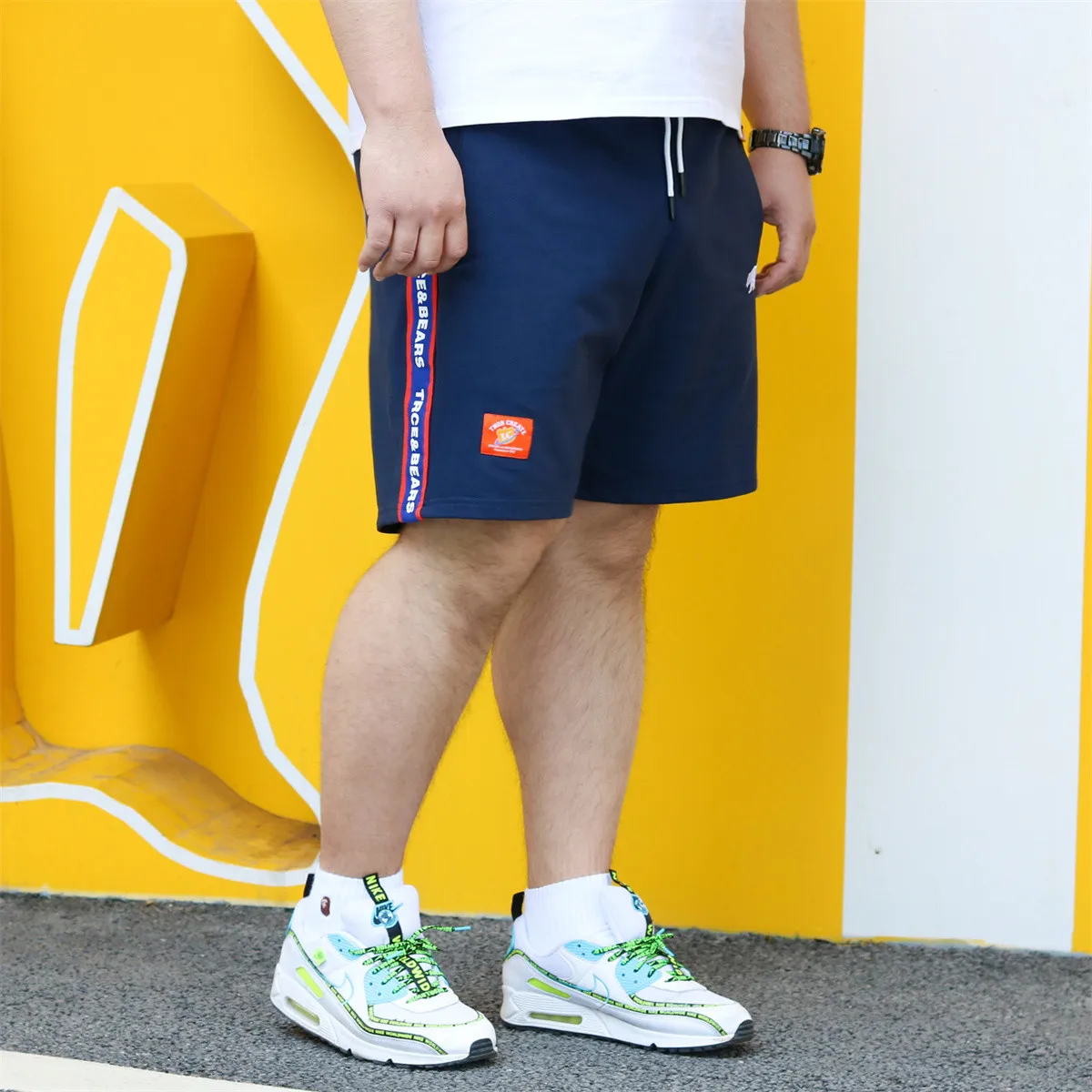 Мужские шорты Калифорнийский медведь Paw хлопковые тренировочные брюки для