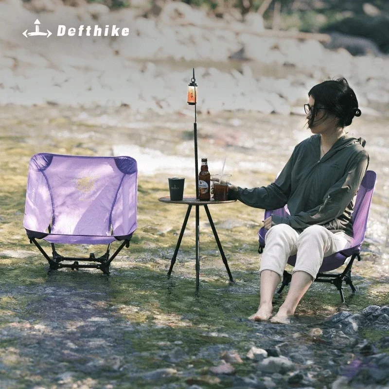 Сверхлегкий складной походный стул из алюминиевого сплава Defthike быстрый и