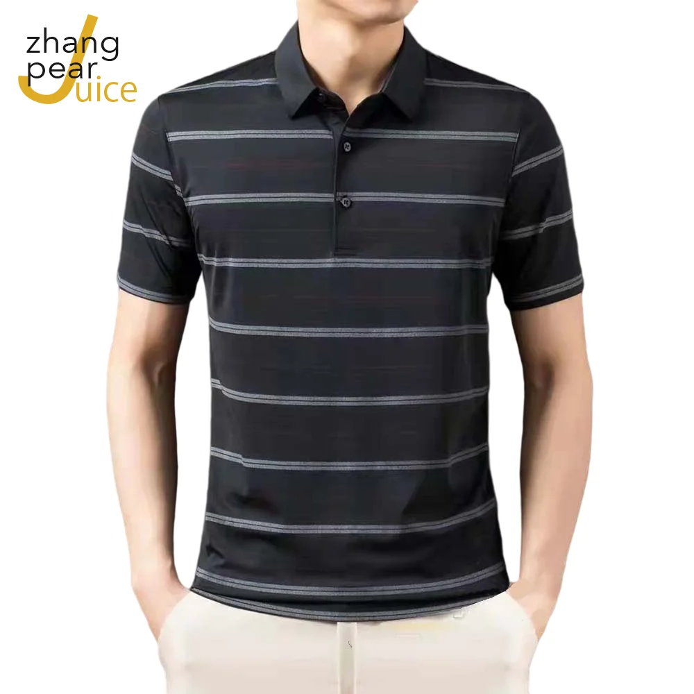 

High Quality Spring Summer Casual Polo Shirts Men's Short Sleeve Polo Shirt 2022 New Arrival Tops Stripe