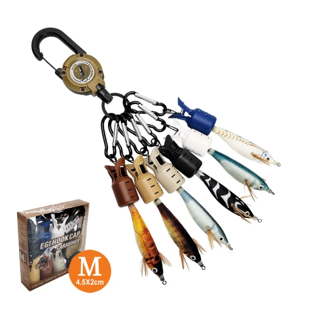 6 шт. универсальные наборы с карабином джиг для кальмара рыболовные снасти крючки