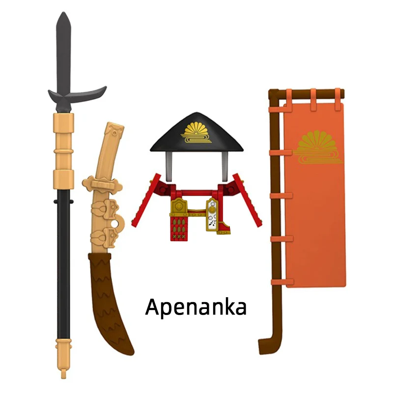 Средневековый японский самурай Kyuzo Gion Heiwachi Satsuki Masashige Apenanka Shimizu Aoi Model Blocks MOC Bricks Set