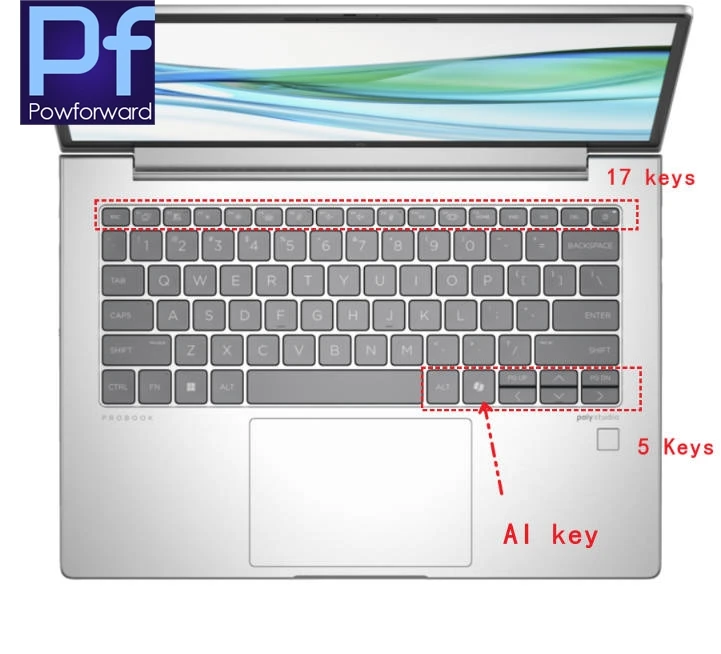 Силиконовая накладка на клавиатуру для ноутбуков HP EliteBook 8 G1i 2025  HP EliteBook 8 Flip G1i 640 G11 630 G11 Elite x360 1040 G11 (art.: 3920d802458ae) - 3920d802458ae
