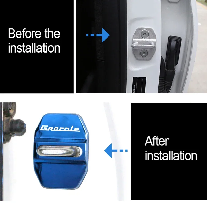 4 шт. автомобильные аксессуары для Maserati GRECALE значок с логотипом крышка дверного