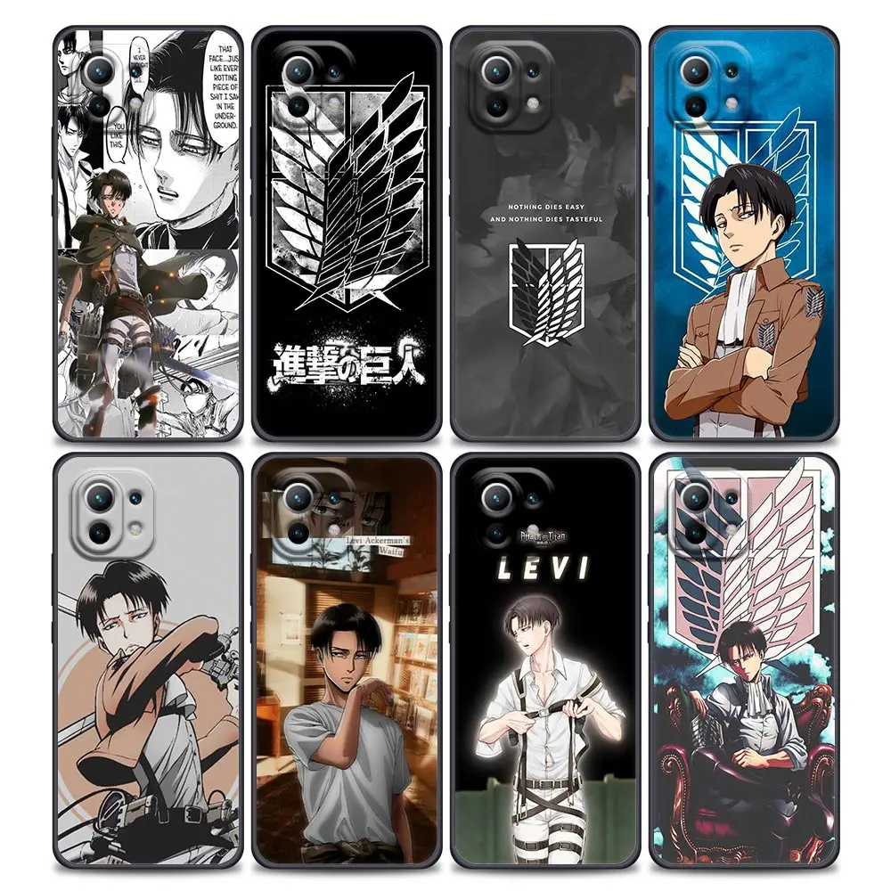 

Levi Ackerman Face Shingeki no Kyojin Anime Phone Case for Xiaomi Mi 11i 11 11X 11T Poco X3 NFC M3 Pro F3 GT M4 Soft Silicone
