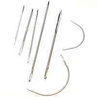 1 set7pcs upholstery hand sewing repair needles patching stitching repair craft tool for carpet leather curved canvas home tool