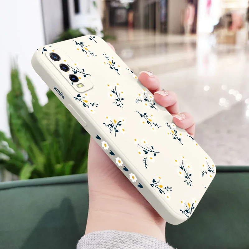 Цветы для VIVO Y20 Y12 Y15 Y15A Y19 Y21 Y30 Y50 Y33 Y35 Y76 Y91 Y95 S T I отверстие V23 V23E V21 V20 S1 Pro 4G чехол