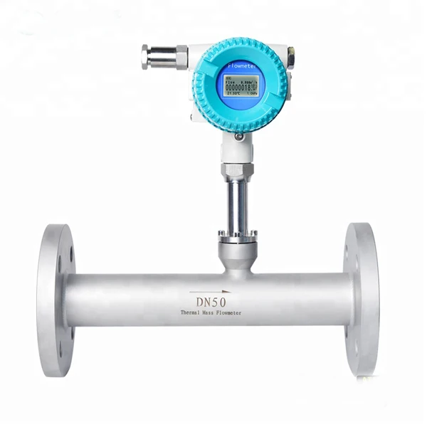 

Wide flow range thermal gas mass flowmeter carbon dioxide thermal mass flow meters