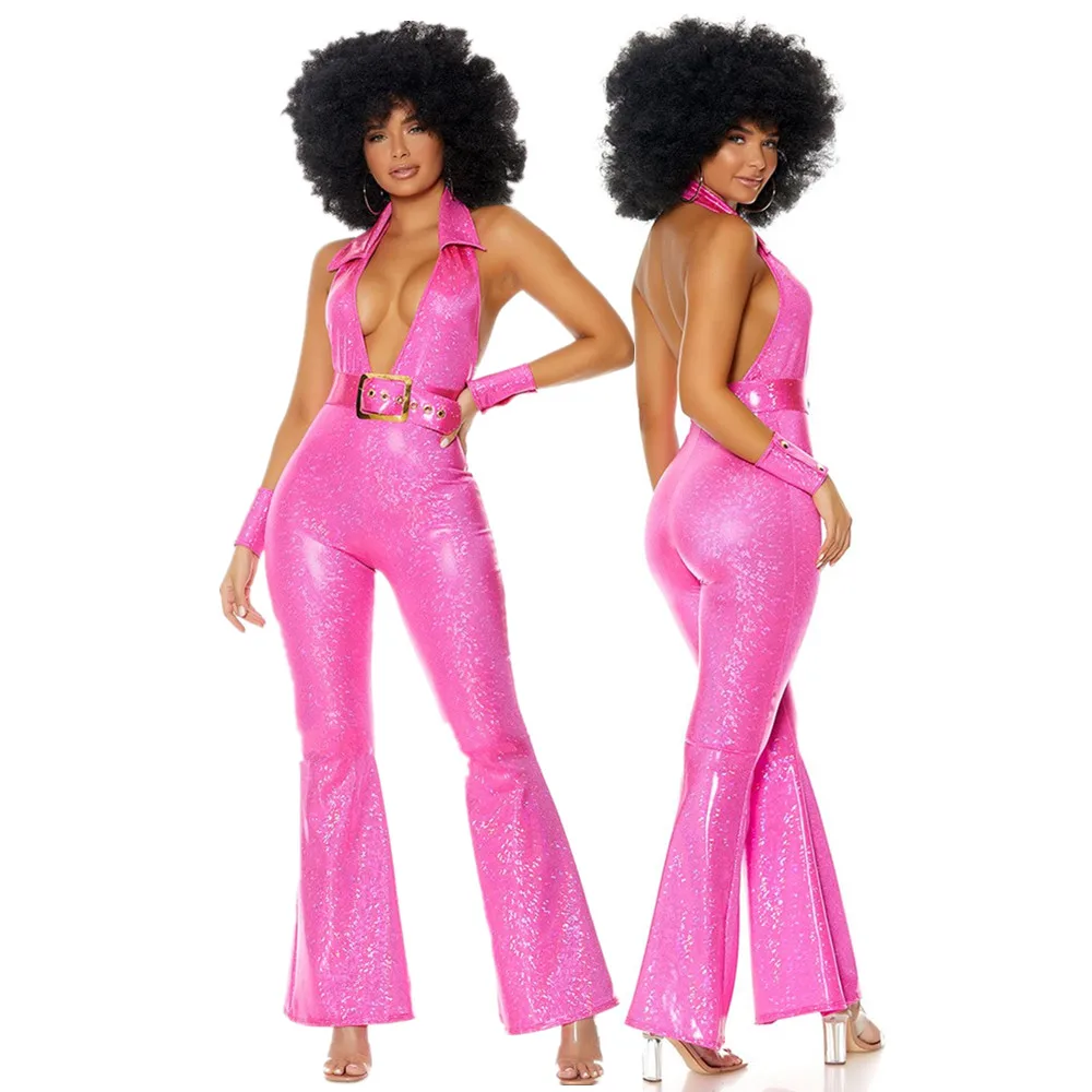 

1970s Костюм хиппи Женский Ретро Рок диско хиппи Хэллоуин Карнавальный костюм музыкальный фестиваль наряд для вечеринки