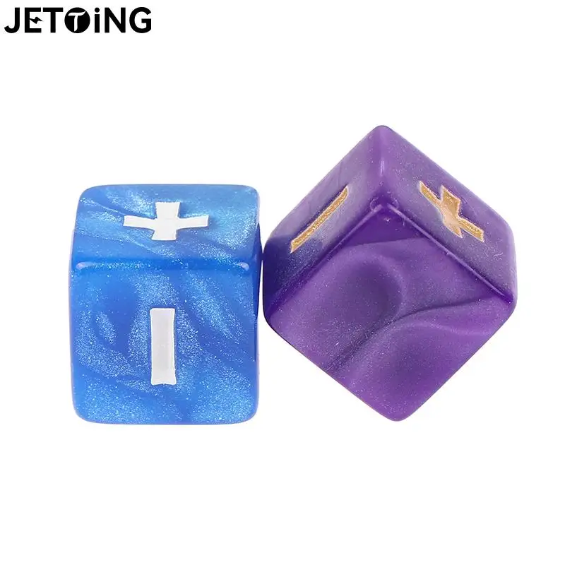 

2 шт. 16 мм сложение вычитание символа игральные кости для математической работы Вспомогательный реквизит направление игральные кости, плас...