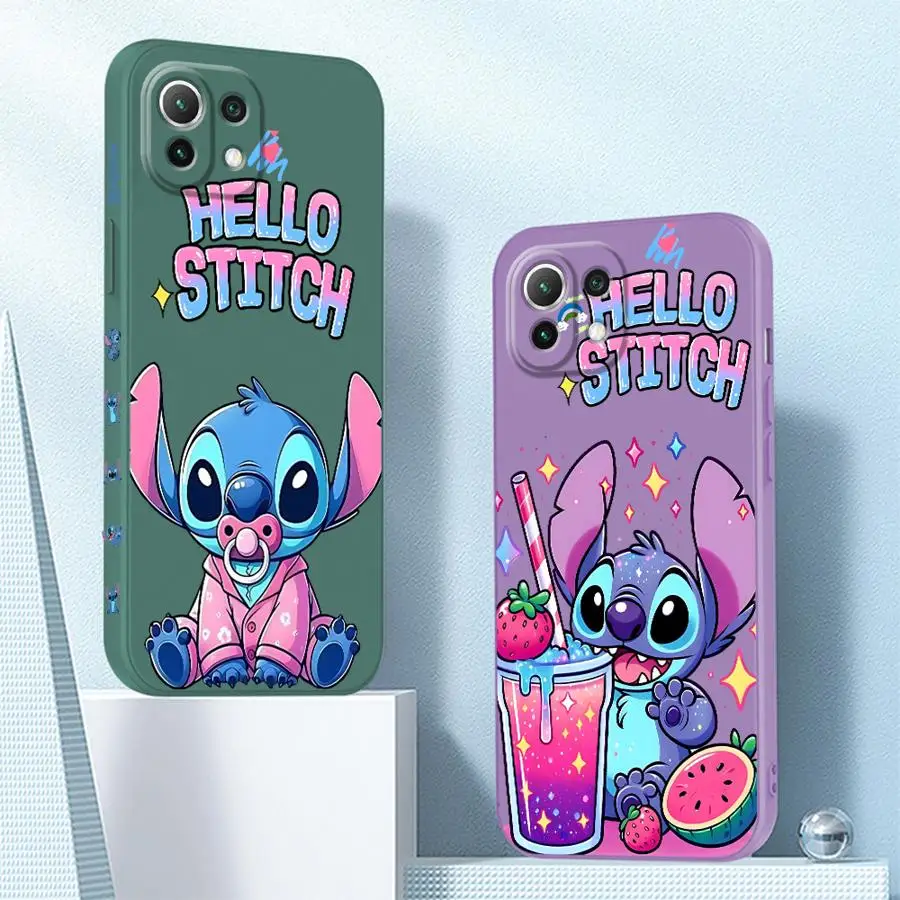 Disney Stitch Cute phone Case for Mi 11 Lite 5G 11T Pro Poco X3 NFC X4Pro5G X4 GT X5 M3