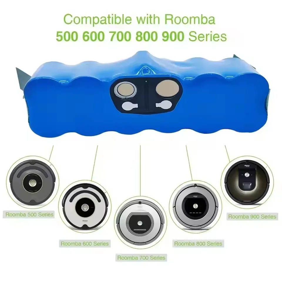 14,8 В14,4 В 5,2 Ач литий-ионный аккумулятор iRobot Roomba 500 600 700 800 серии 550 560 595 650 655 770 780 790 870 880 866 Пылесос (art.: 3920d288a666d) - 3920d288a666d