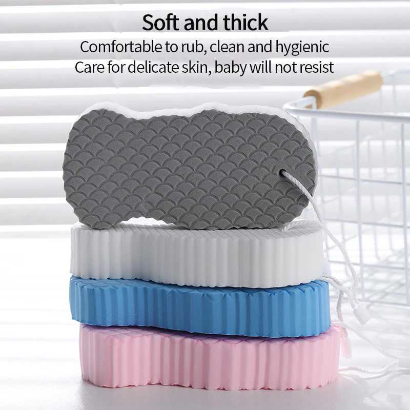 Safe Exfoliating Bath Sponge Painless Soft Brushes Body Scrubbers Dead Skin Remover Cleaner Esponja Exfoliante |