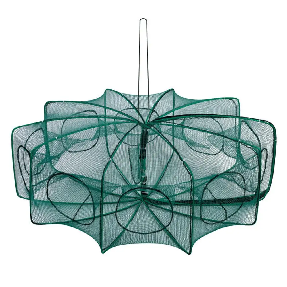 

1pc Fisherman Portable Collapsible Fishing Net Mesh Cage Trap Fishing Gear For Crawfish Crab Lobster Shrimp