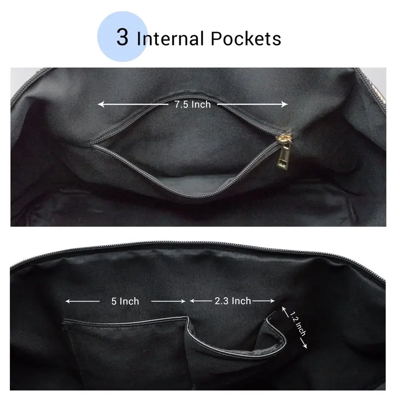Weekender Bag Travel Duffle for Women Men Overnight Carry On Tote with Shoe Compartment and Luggage Sleeve- Black Plaid