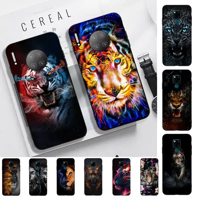 

Animal Lion tiger Phone Case for Huawei Mate 20 10 9 40 30 lite pro X Nova 2 3i 7se