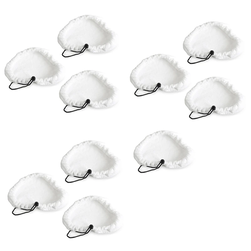 

10PC Steam Mop Pad Cloth Replacement For H2O For X5 Mop Washable Reusable Pads Clean Cloths Microfiber Steam Mop Cloth