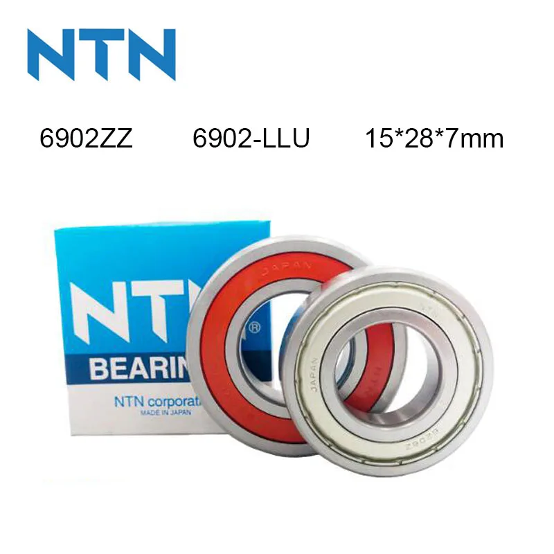 Купи Japan NTN 100% Original Bearing 5/10Pcs 6902-ZZ 6902-LLU ABEC-9 Ball Bearing 15x28x7mm High Speed Deep Groove 6902 Ball Bearing за 869 рублей в магазине AliExpress