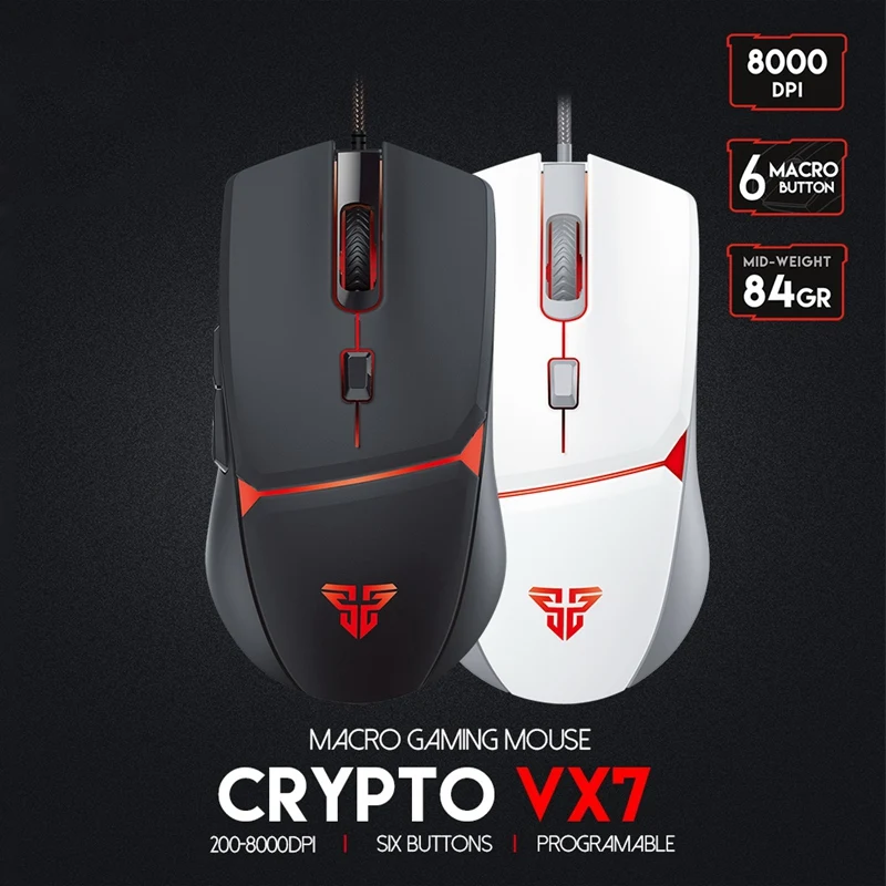 Мышь Компьютерная FANTECH VX7 игровая 8000DPI 4 цвета 6 светодисветодиодный |