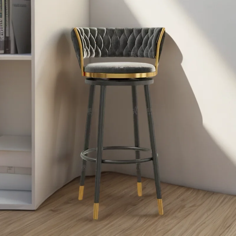 Стулья кухонные в скандинавском стиле высокий стул для дома и бара вращающийся