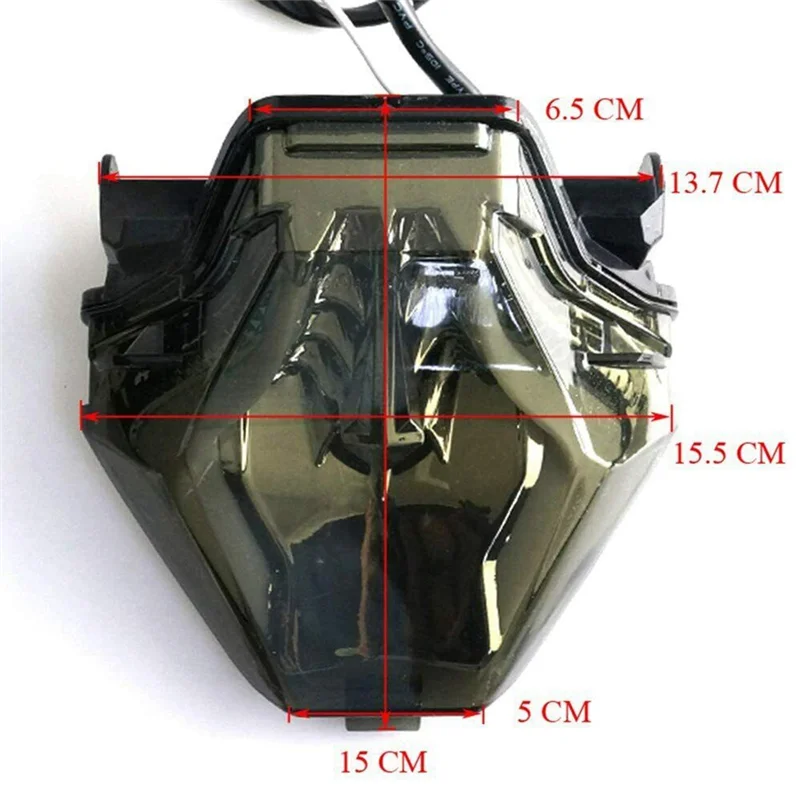 12 В светодиодный задний фонарь для мотоцикла внедорожника трехцветный