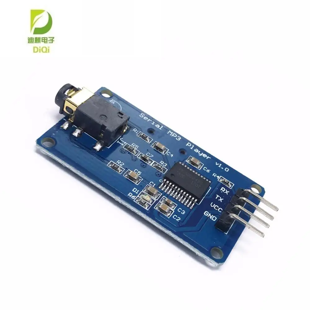 

YX6300 YX5300 UART Control Serial MP3 Music Player Module For Arduino AVR ARM PIC CF Micro SD SDHC Card UART TTL Support MP3 WAV