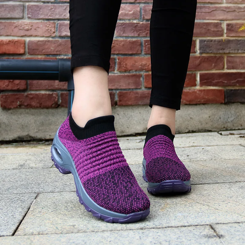 

Women Platform Sneakers Spring ladies Wedges Casual Shoes Women Trainers Comfortable Femme Height Increasing Women Shoes