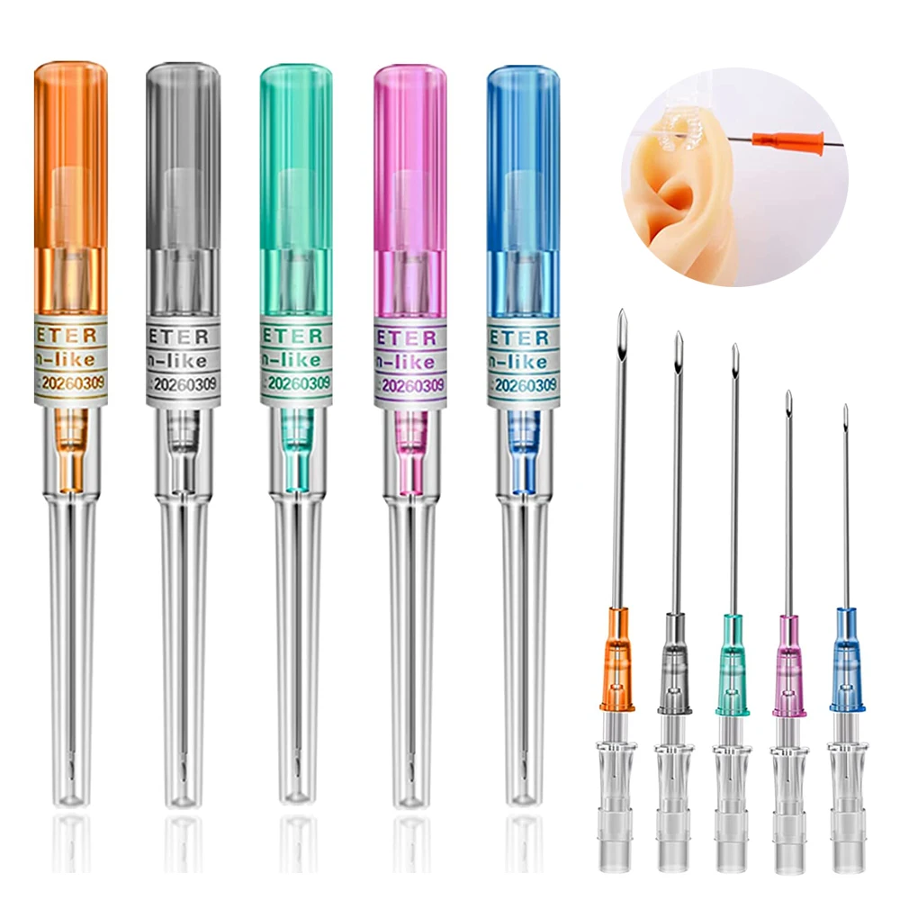 

Piercing Needles Catheter Needles Surgical Steel Sterilised IV With Piercing Body Jewelry Kit Tattoo Tool Piercing Supplies Kit