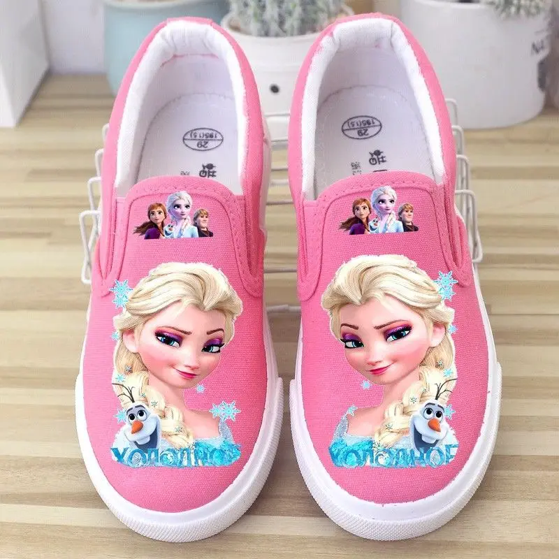 Kids Leisure Autumn Casual Canvas Pink White Shoes Breathabl