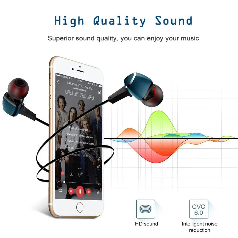 Новейшие беспроводные наушники KAPCICE T11 Bluetooth для телефона с шейным ободом V4.2 |
