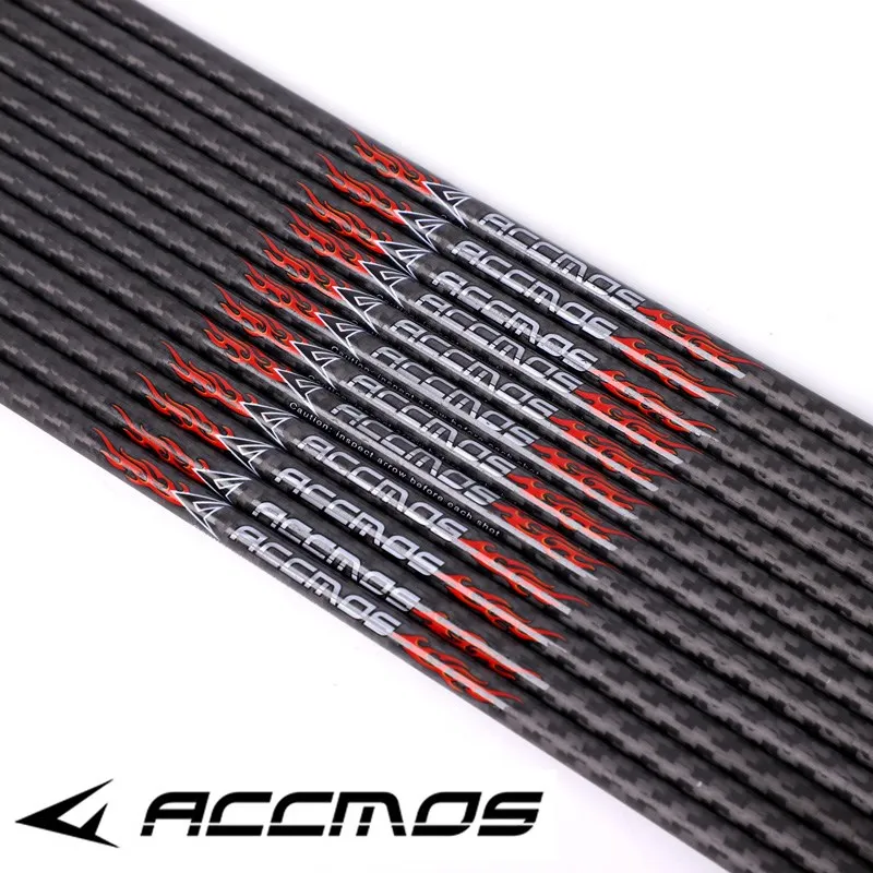 

6-12pc 3K Pure Carbon Arrow Tubes Spine 200 250 300 350 400 500 Carbon Arrow Shafts For Archery Hunting Shooting